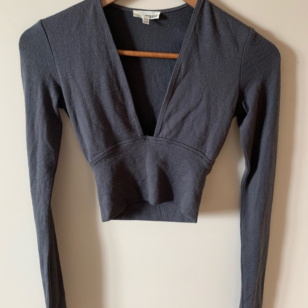 Aritzia Wilfred free crop top